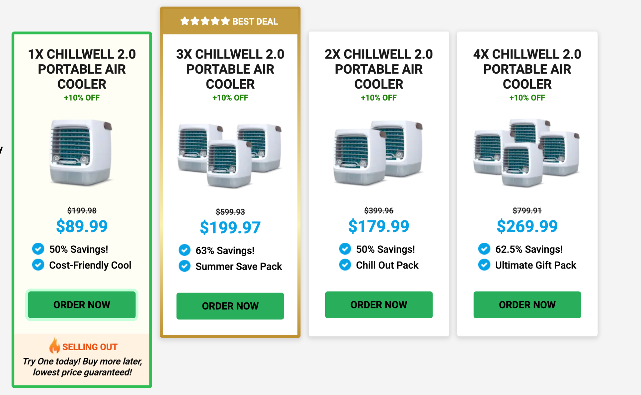 ChillWell 2.0 Portable Air Cooler - Compact and efficient personal cooling device