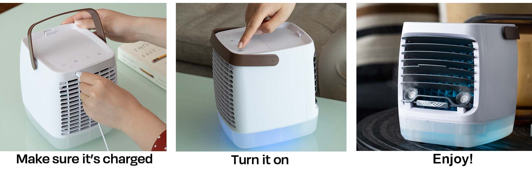ChillWell 2.0 Portable Air Cooler - Compact and efficient personal cooling device
