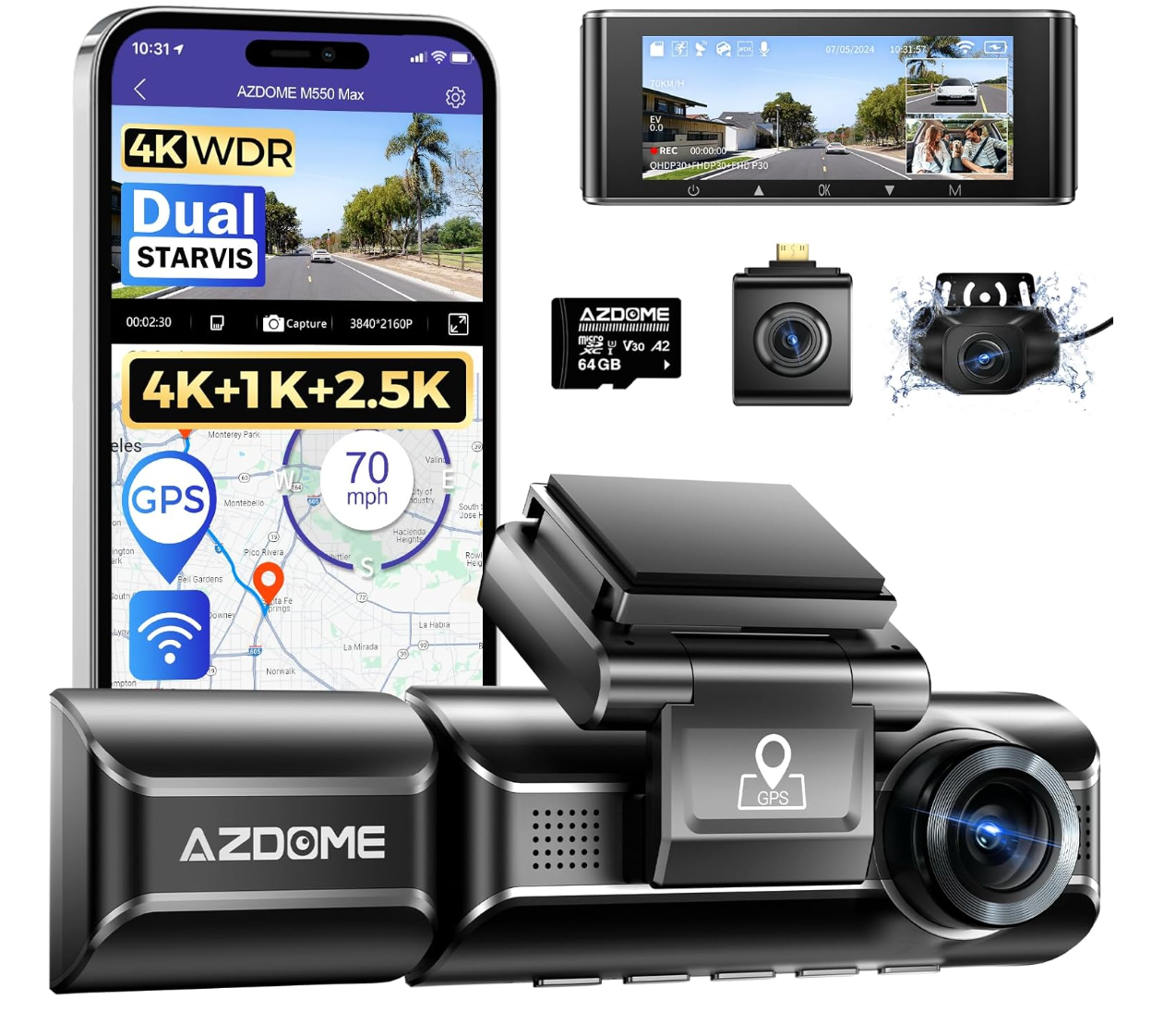 AZDOME - Professional dash cam